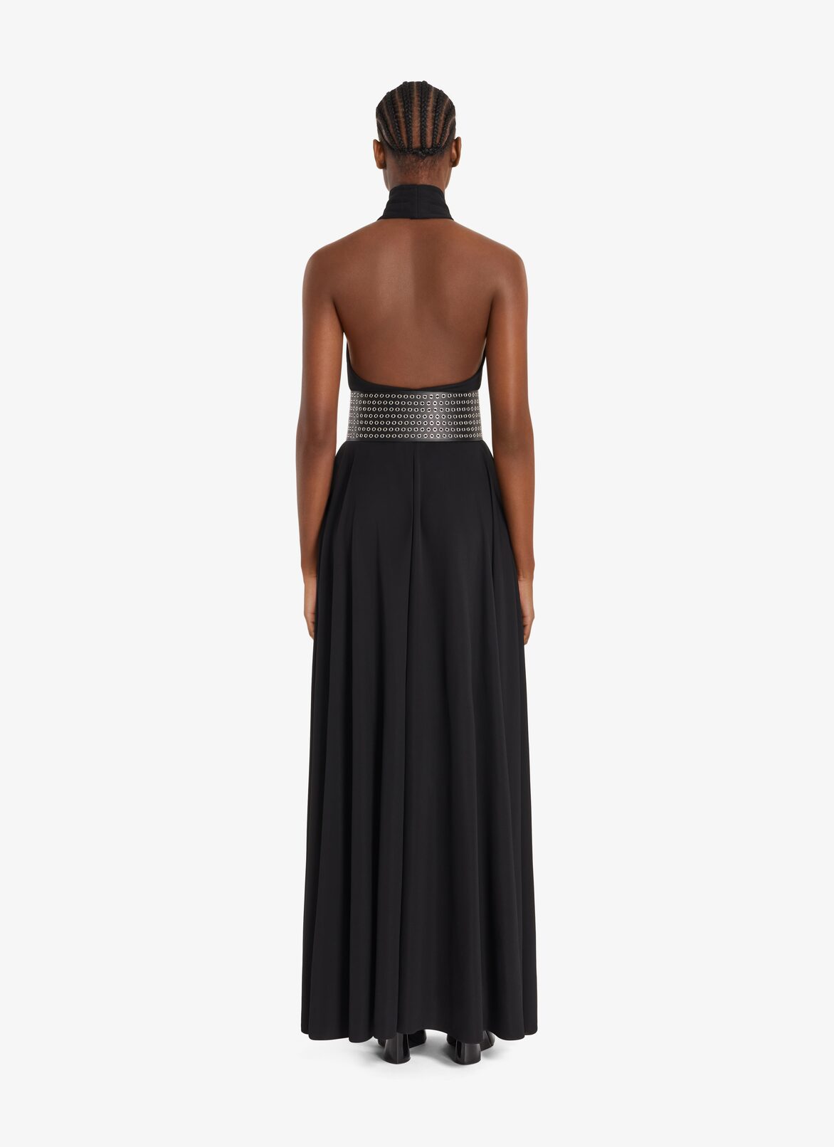 Fluid wrapped Black dress ALAÏA BLACK FLUID WRAPPED BLACK DRESS